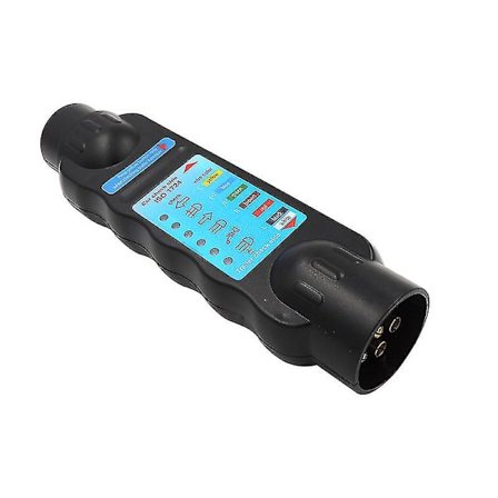 7-polet Trailer Stikkontakt Tester Lys Connector 12v Ledningsforbindelse Elektricitet Diagnostisk Testværktøj