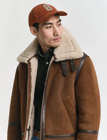 GANT G Badge Cord Cap - Brown - ONE SIZE