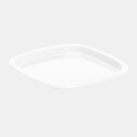 Prato de plástico Nordiska Plast, branco, 18 cm