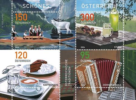 Østrig - Traditioner 2024 - Postfrisk miniark