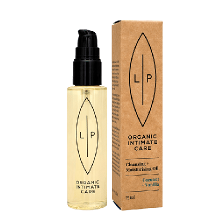 Lip Intimate Care Cleansing + Moisturising Oil, Coconut Vanilla Intim Dam 75 ml