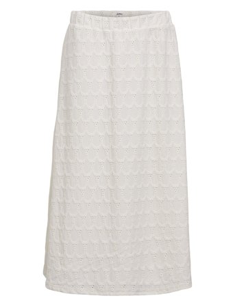 Objfeodora Midi Skirt Div White Object