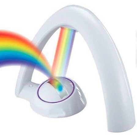 Sateenkaari-projektorivalo, värikäs LED-yöprojektorivalo, 2 valaistustilaa