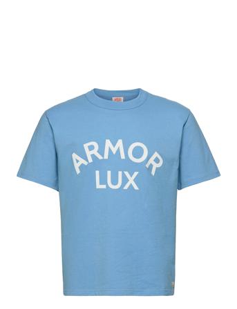 T-Shirt Héritage Logo Blue Armor Lux