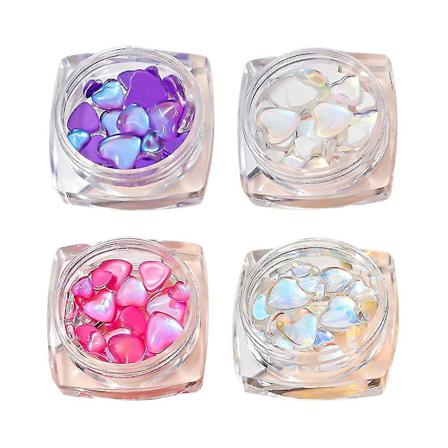 Sødt Negle Charms, Hjerteform Krystal Rhinestones Af Neglekunst Dekorationer