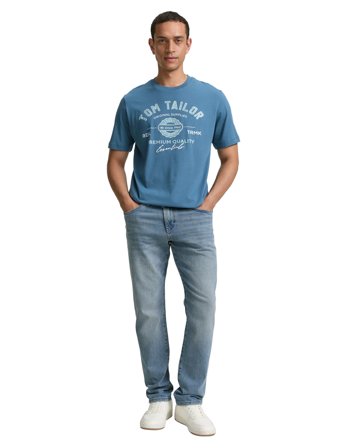 Tom Tailor Logo Tee - Blue - S