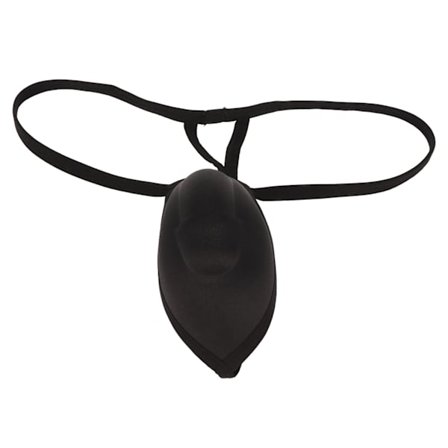 Stringundertøy for menn T-formet bomullsveske T-formet dameundertøy Svart for løpesport M