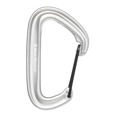 Black Diamond LiteWire Carabiner Mountaineering equipment Grey OneSize