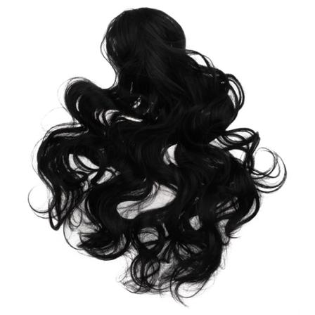 Mizzy Hästsvans Lockig Med Klämma - Svart #1b