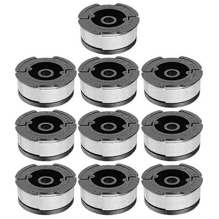 10 st AF-100-3ZP Spolar för Black & Decker GH400/GH500 Trimmertrådsrullar Ersättningsdelar