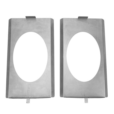 2 kpl vasemman ja oikean takakaiuttimen kiinnikkeet, korvaavat Chevy C10 1973-1987 Squarebodyn 6x9 tuuman kaiuttimet