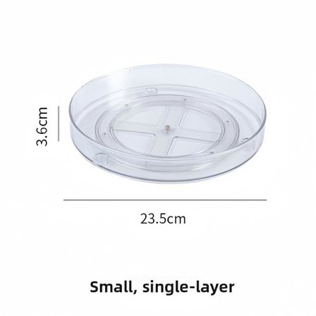 Multifunctional Rotating Shelf, 360 Degree Rotating Spice Storage Tray for Kitchen, Cosmetics Organizer