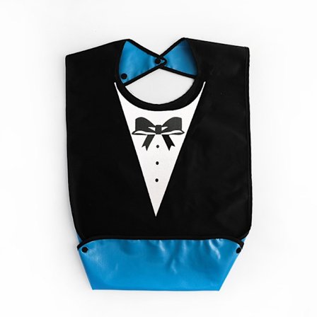 1 stk Praktisk og vanntett smekke for voksne, slitesterk smekke med lomme for ris