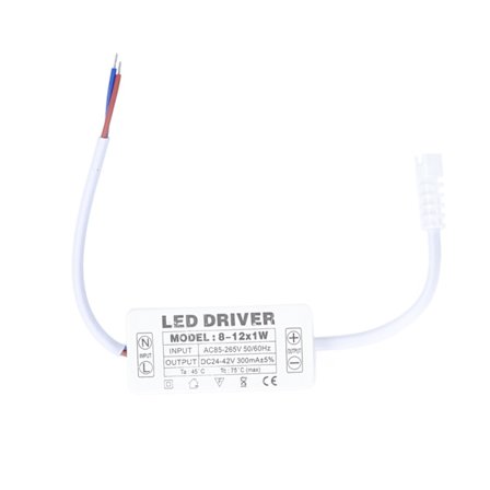 LED Driver 300mA Konstant Strømforsyning AC85‐265V DC24‐42V