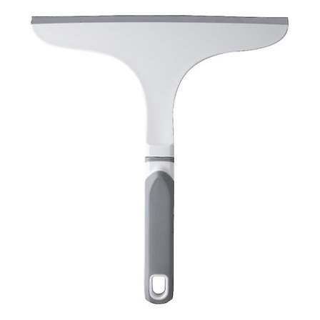 Duschskrapa, Badrumsskrapa med hängkrok, 27 * 24 cm, benvit