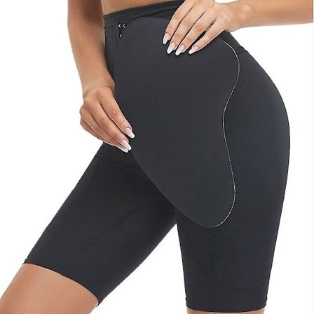 Rumpskydd för större rumpa höftdynor Hip Enhancer Uppgraderad svamp vadderade rumplyftare Trosor Shapewear Magkontroll för kvinnor Bbl,svart