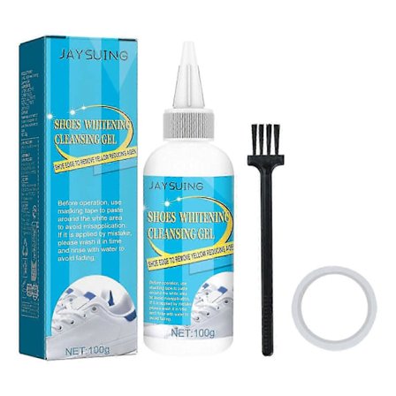 Sko Bleking Gel - Vaskefri Flekkfjerner & Lysner for Hvite Sko, 100g