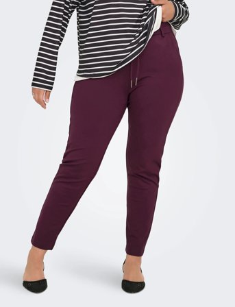 ONLY Carmakoma Cargoldtrash Life Classic Pant Noos - Burgundy - 48 x 32