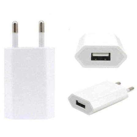 USB-laddare kompatibel med iPhone / Samsung 5V / 1A mfl Vit