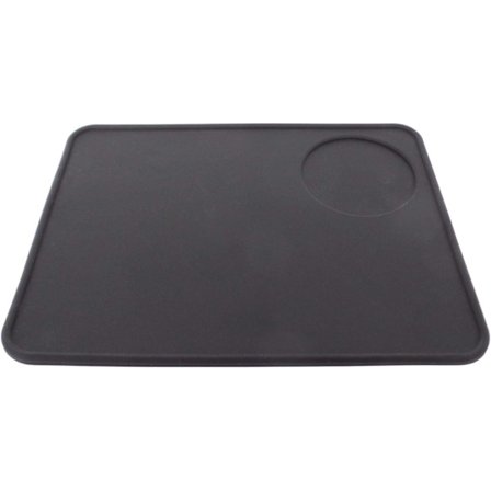 Kaffe Espresso Flat Tamping Mat, Sort - Fødevarekvalitet Silikon Gummi