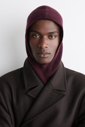 COS Women's Balaclava De Canalé De Lana Y Cashmere in Marrón