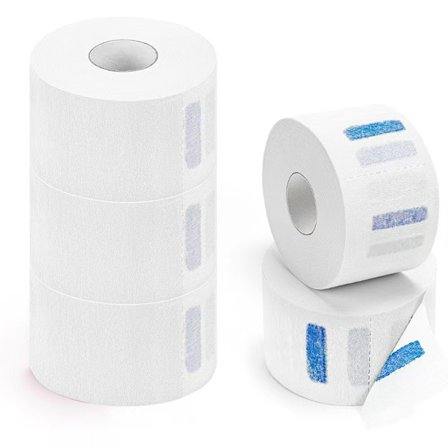 Engangs frisørpapir halsstrimler, 2,6" x 14", professionel strækbar papirhalsbåndsbeskytter frisørtilbehør