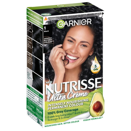 Garnier Nutrisse Permanent Nourishing Hair Color Nivå 3 Hårfärg Dam Brun ONESIZE