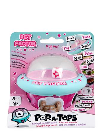 Pop-A-Tops Husdjursfakta Toys Puzzles And Games Games Board Games Multi/mönstrad Martinex