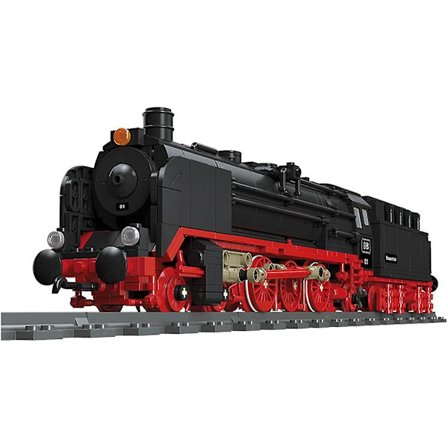 Technic Tog Lokomotiv Byggesett, Moc Tog Lokomotiv Modell Med Togskinne Scene, 1173 Deler DIY Monterings Byggeklosser Togsett