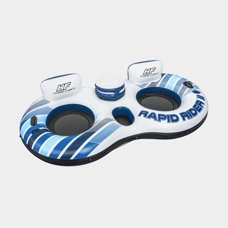Badering Bestway Hydro Force Rapid Rider II, 2.51 x 1.32 meter, hvid/blå + reparationslap