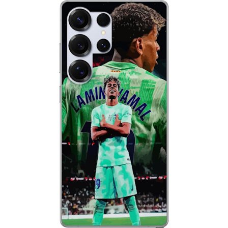 Kompatibelt Mobilskal till Samsung Samsung Galaxy S25 Ultra Yamal Barcelona fotbollströja junior stjärna