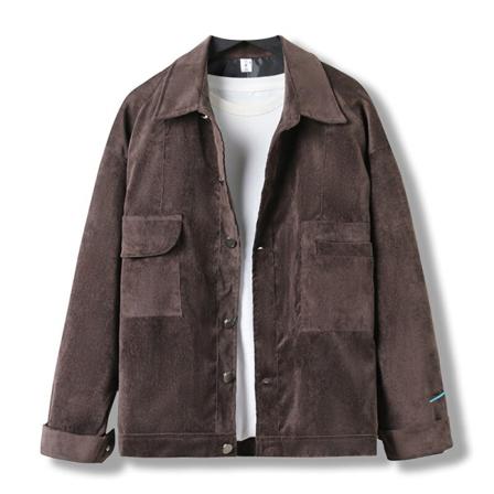 Män Med Fickor Ytterkläder Button Down Cardigans