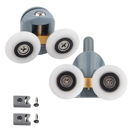 Dusjkabinett, øvre og nedre hjul, 2 stk. 23 mm