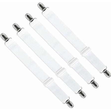 Justerbar sengetøjsstrop (65cm til 200cm), San fastgørelsesklemme