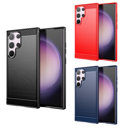 SKALO Samsung S24 Ultra Armor Carbon Iskunkestävä TPU suojakuori - Valitse väri