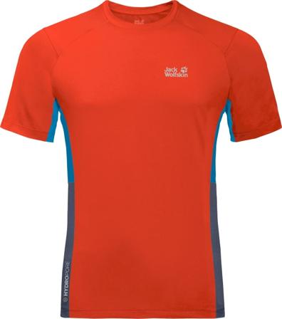 Jack Wolfskin Men's Narrows Tee Men Short sleeved fitness sweater Orange M