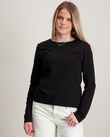 LMTD NOVE LS SHORT OPEN TOP Czarny Topy i bluzki Dziewczyna - Kids Brand Store