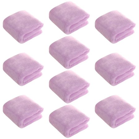 Profesjonelle håndklær for frisører - hurtigtørkende og lo-frie - mikrofiber, (lys lilla)