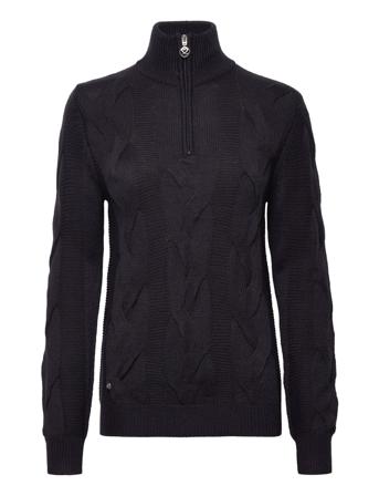 Addie Ls Pullover Unlined Turtleneck Polotröja Navy Daily Sports
