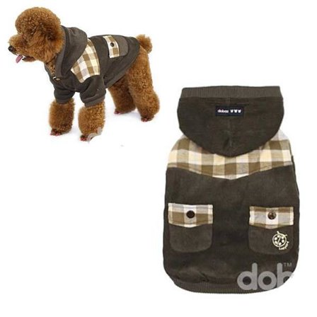 Tuff Hundjacka i manchester med snygga detaljer Hundkläder