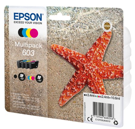 Epson 603 Multipack - 4-pack - svart, gul, cyan, magenta - original - blekkpatron