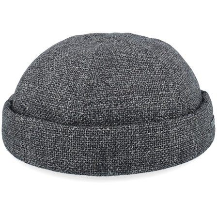 Stetson - Sort docker Hat - Virgin Wool/Linen Black Docker @ Hatstore