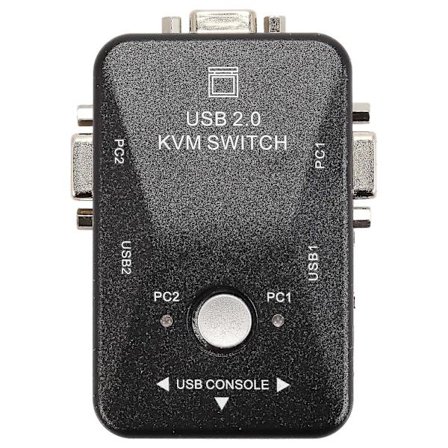 Usb Kvm Switch Switcher 2 Port Vga Svga Switch Box Usb 2.0 M