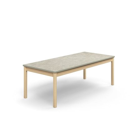 Table DECIBEL, 1800x800x590 mm, noise reducing linoleum, grey