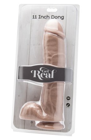 Kjøp ToyJoy Get Real Cock With Balls 28cm - XL dildo | God pris