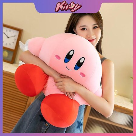 Anime Kirby Plyslegetøj Kawaii Sød Pink Peluche Tegneserie Blød Fyldt Dyr Dukke Fluffy Hjem Værelse Dekoration Fødselsdag Gave KidStuffed Dyr