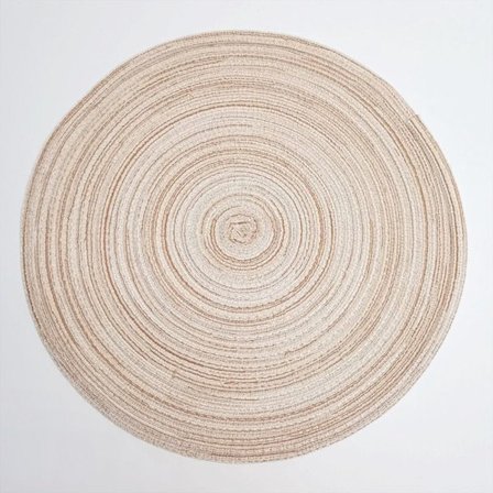 Runde dekkebrikker Bordmatte BEIGE