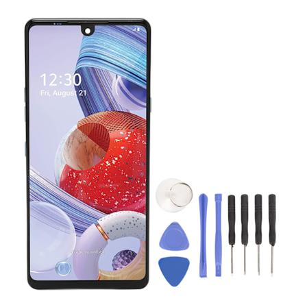 LCD-telefonskærm udskiftning 6,8 tommer digitaliserer skærm Touch Monteringssæt til Stylo 6 Q730 Q730AM Q730TM Q730NMQ 730TM3 Q730MM Blå