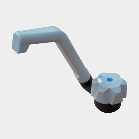 Pojedynczy kran do łodzi, z składanym wylotem, wąż 10 mm (25/64′′) / wąż 12 mm (15/32′′), plastik - Jachtowa