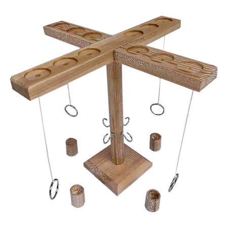 Kast Krok och Ring Spel Inomhus Utomhus För Bar Kul Fest Kasta Spel Trä